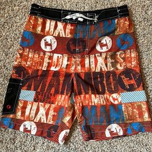 Mambo Australia Surf Deluxe Youth Swim Trunks